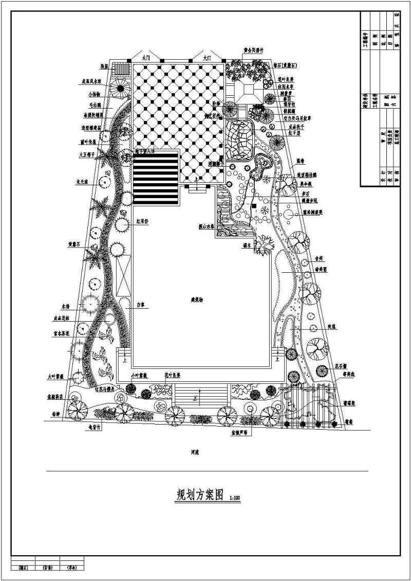 私家别墅绿化设计平面图