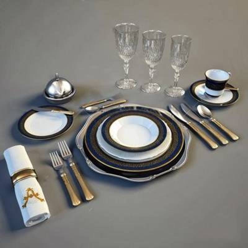 餐具 3D模型 下载 餐具 3D模型 下载