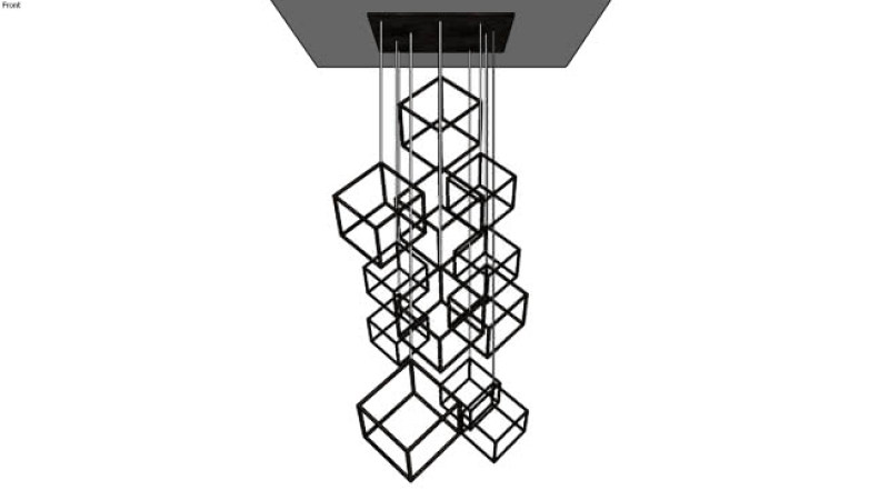 突出雕塑的立方体 绳索 室外 台灯 椅子 起重机 SU模型下载 突出雕塑的立方体 绳索 室外 台灯 椅子 起重机 SU模型下载