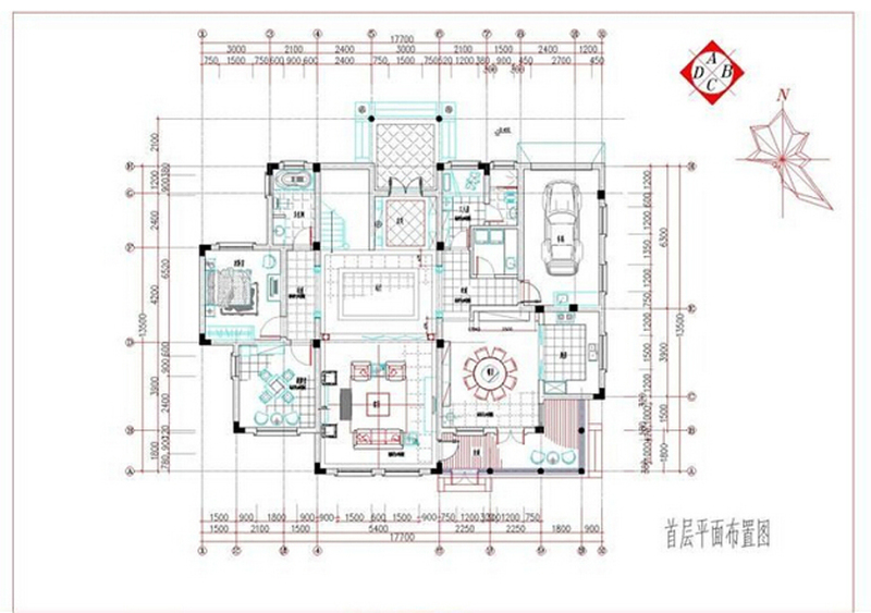 欧式别墅CAD图纸