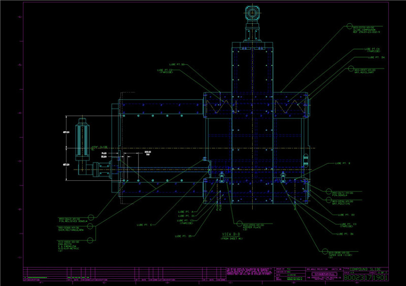 十字滑台装配图CAD机械图纸