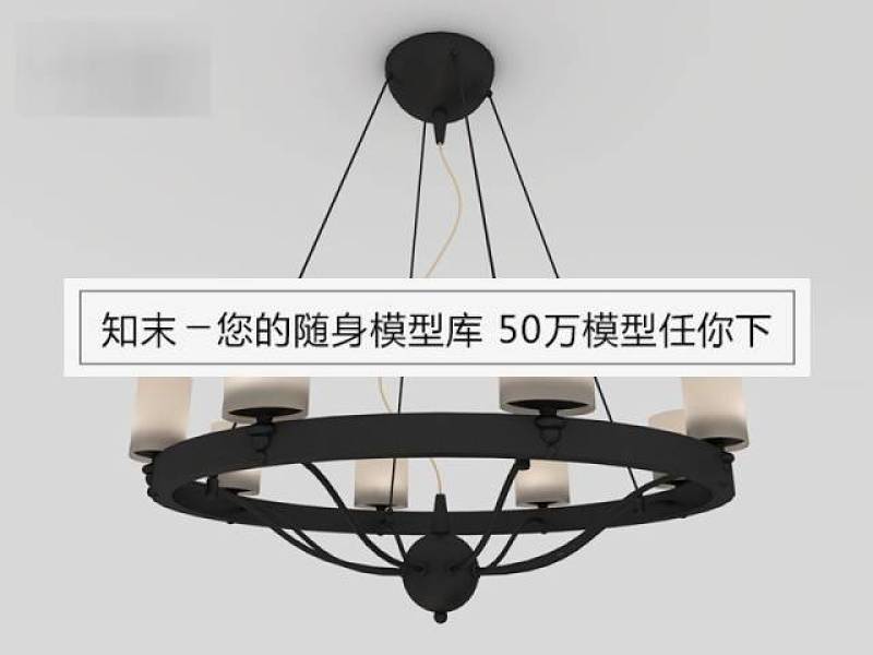 现代工业风铁艺吊灯3D模型免费下载下载 现代工业风铁艺吊灯3D模型免费下载下载
