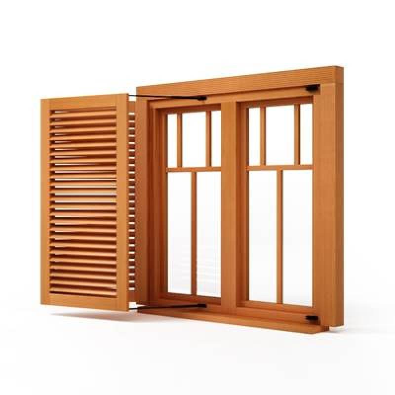现代木艺百叶窗3D模型下载 现代木艺百叶窗3D模型下载