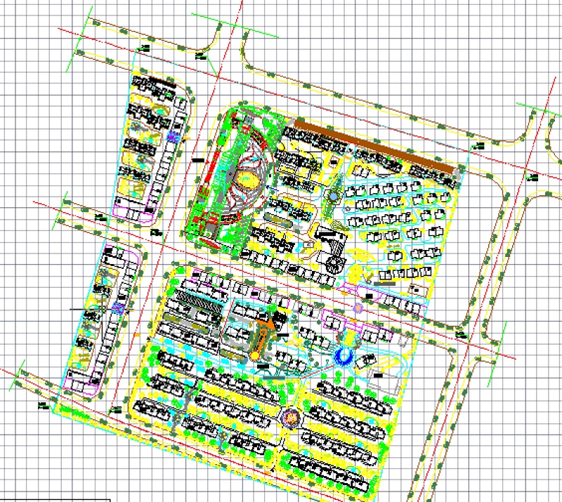 小区建筑规划平面图