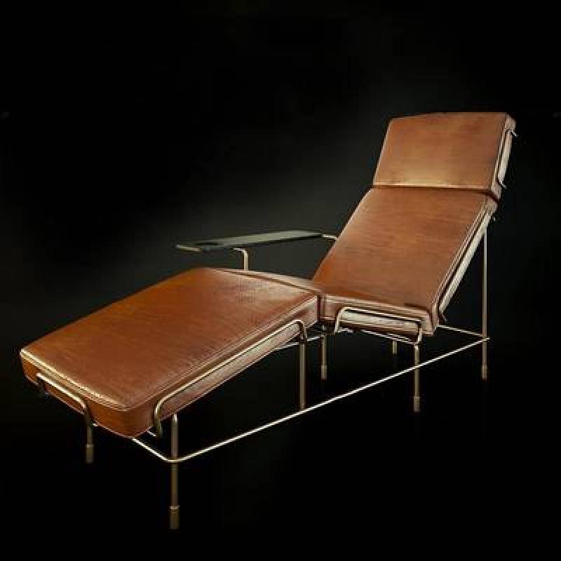 现代皮革躺椅3d模型下载 现代皮革躺椅3d模型下载