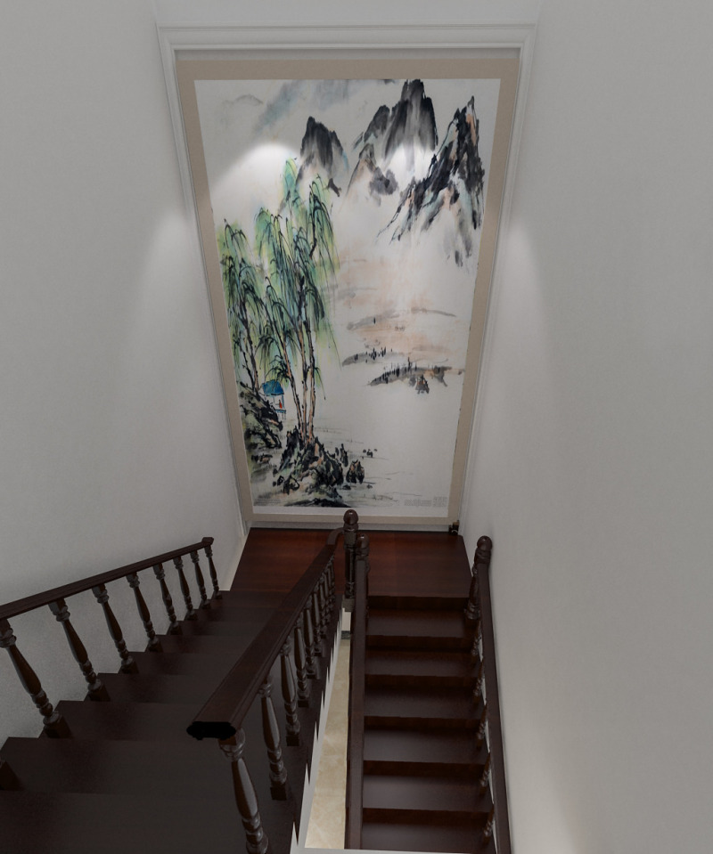 楼梯间效果图3Dmax模型