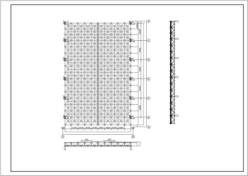 【北京】某大学体育馆结构设计施工图纸