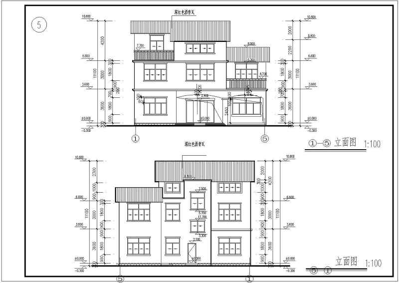 某别墅建筑和结构施工图（含结构设计说明）