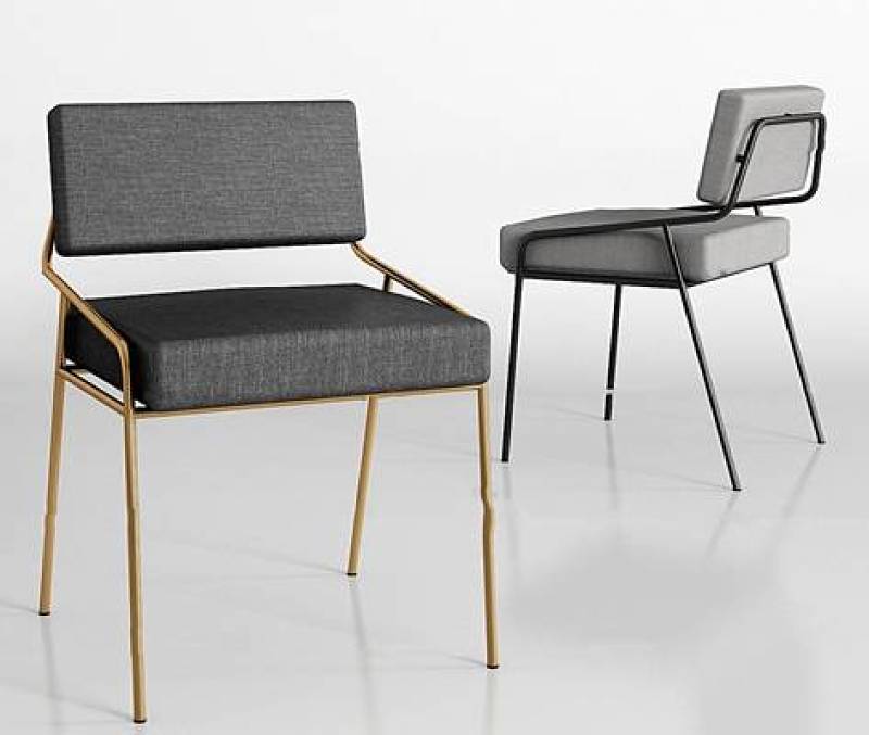 现代金属休闲椅3D模型下载 现代金属休闲椅3D模型下载
