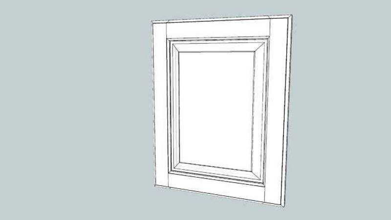 板式柜门 镜子 相框 SU模型下载 板式柜门 镜子 相框 SU模型下载