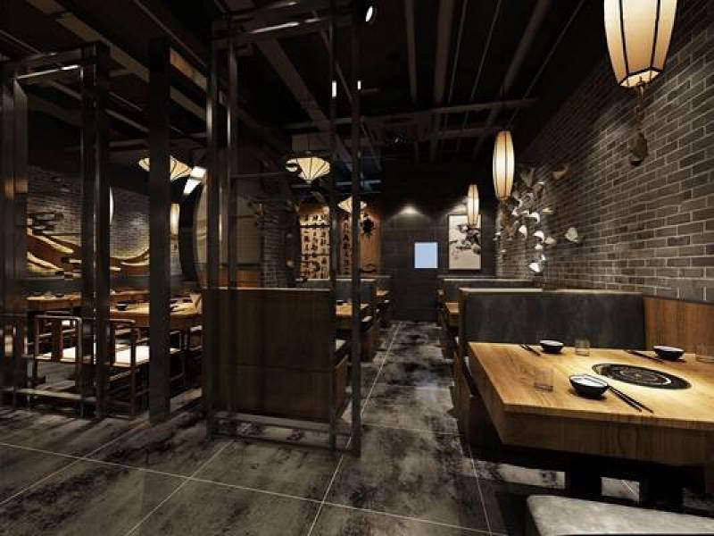 中式自助餐厅3D模型下载 中式自助餐厅3D模型下载