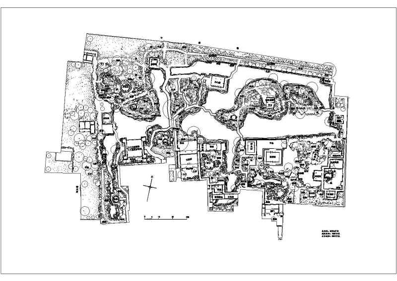 苏州园林拙政园景观规划设计平面图纸