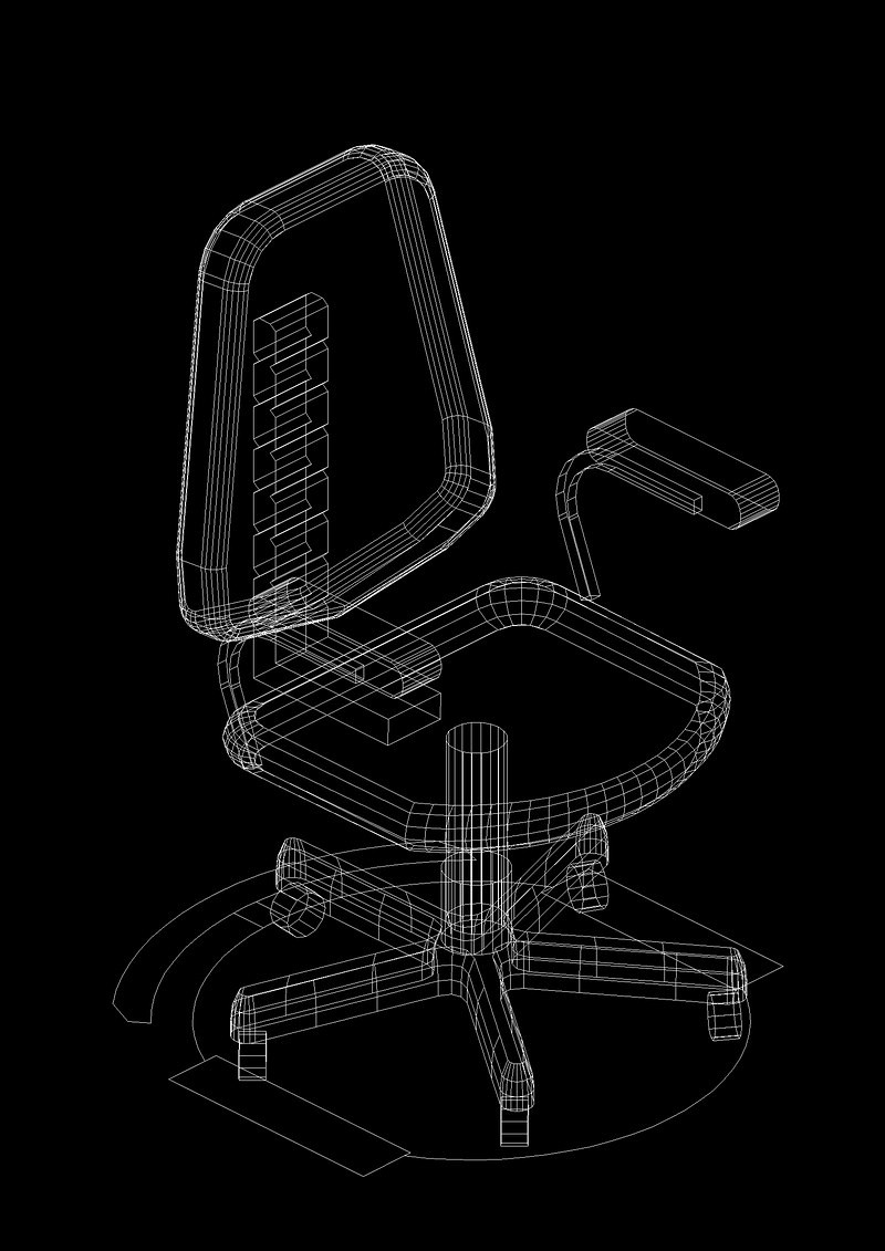 座椅cad模型图纸