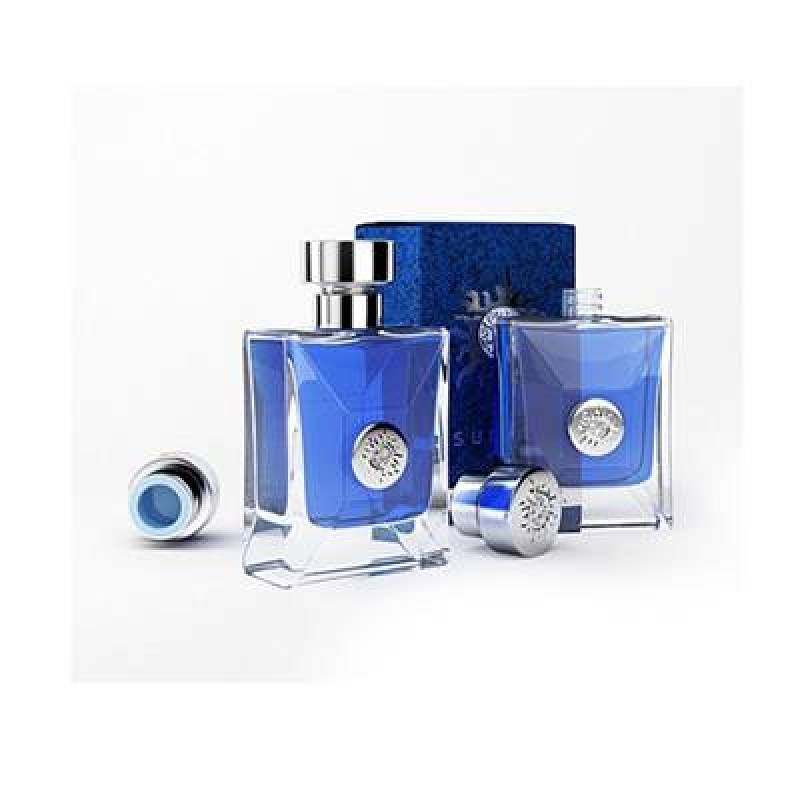 蓝色长方形玻璃香水3D模型下载 蓝色长方形玻璃香水3D模型下载