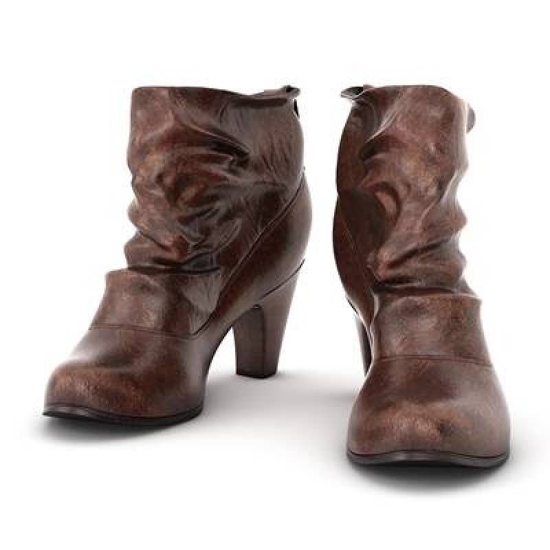 棕色皮革鞋子3D模型下载 棕色皮革鞋子3D模型下载