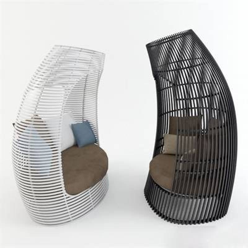 现代黑色编织懒人沙发3D模型下载 现代黑色编织懒人沙发3D模型下载