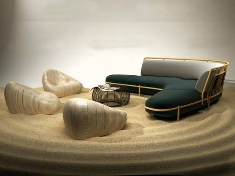 现代休闲沙发原木单椅茶几组合3D模型下载下载 现代休闲沙发原木单椅茶几组合3D模型下载下载