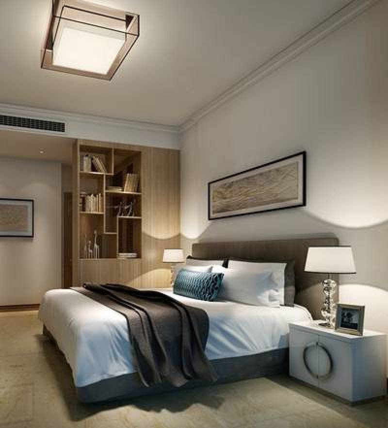 现代家居卧室3D模型下载 现代家居卧室3D模型下载