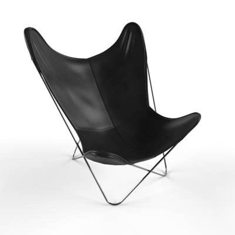 现代黑色皮质躺椅3D模型下载 现代黑色皮质躺椅3D模型下载