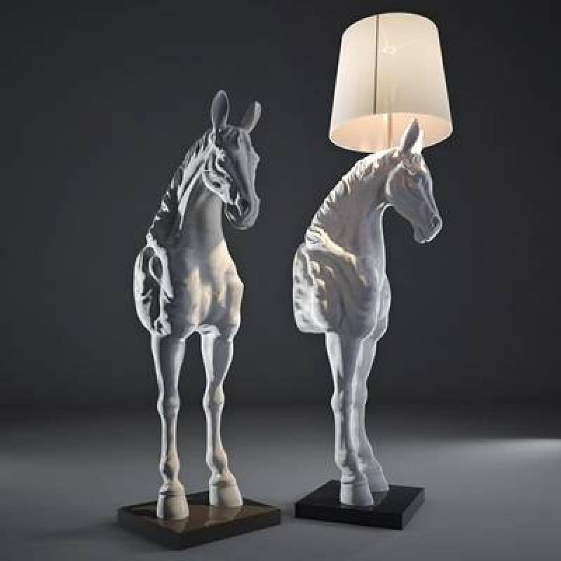 现代马头装饰灯3D模型下载下载 现代马头装饰灯3D模型下载下载