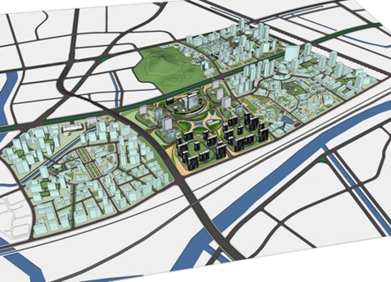 城市规划SU模型下载 城市规划SU模型下载