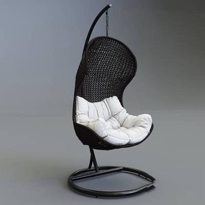 现代藤编户外吊椅3D模型下载 现代藤编户外吊椅3D模型下载