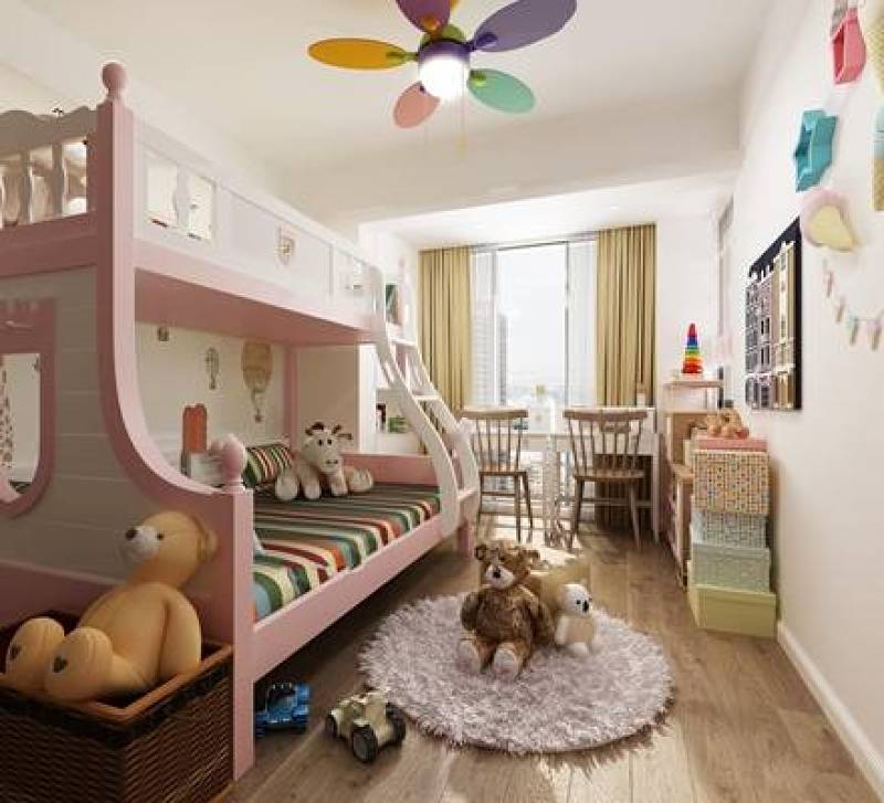 简欧儿童卧室3D模型下载 简欧儿童卧室3D模型下载