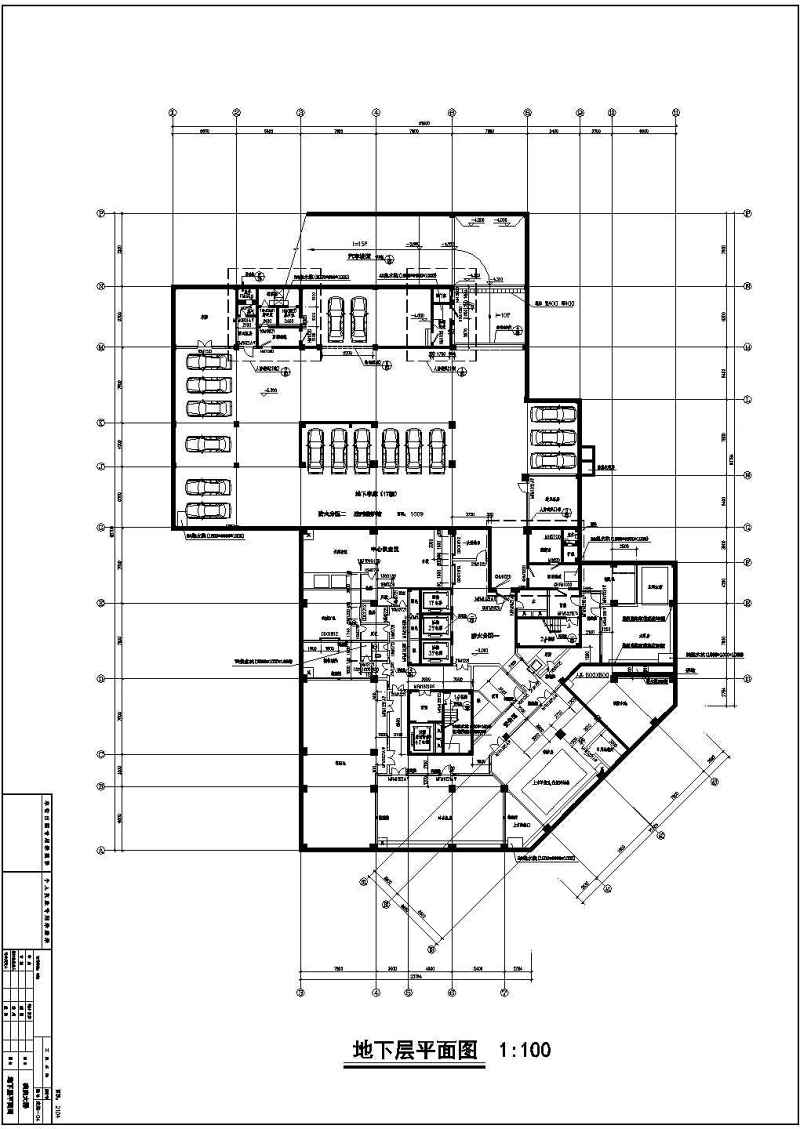 某地医院十二层病房楼建筑设计cad施工图