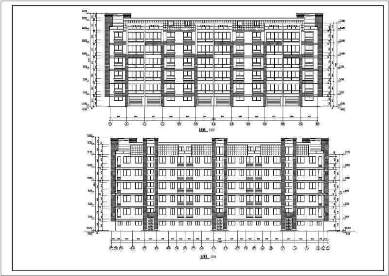 某六层框架商铺住宅楼结构设计施工图