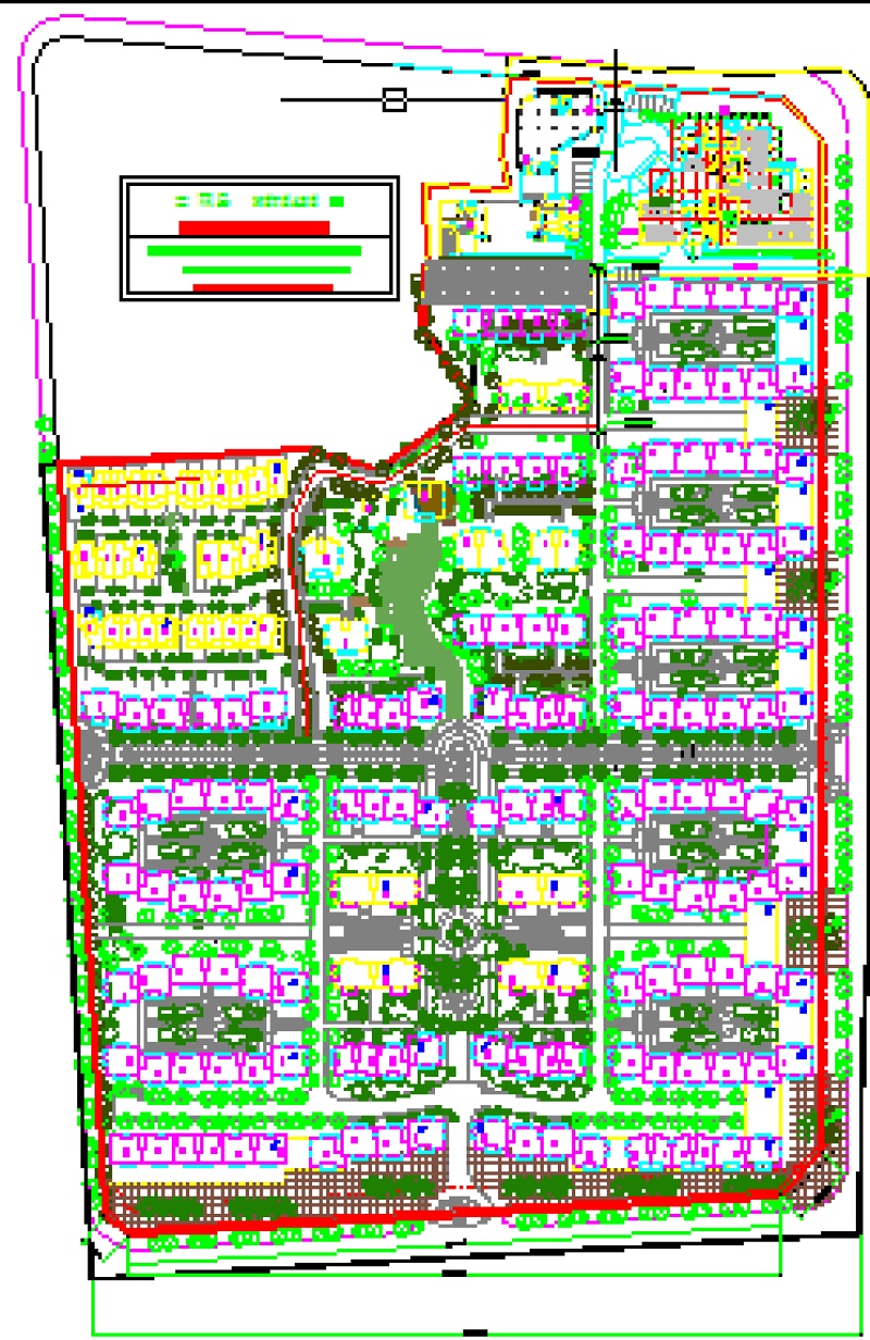 某住宅小区规划总平面图