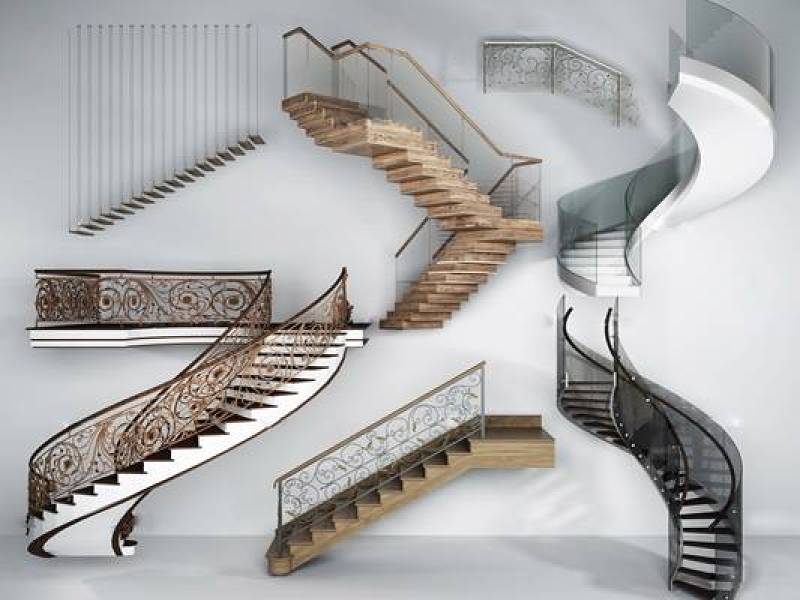欧式铁艺楼梯组合3D模型下载 欧式铁艺楼梯组合3D模型下载