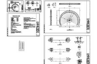 公园0000许昌桁架结构CAD图纸