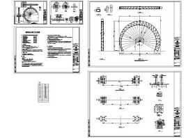公园0000许昌桁架结构CAD图纸