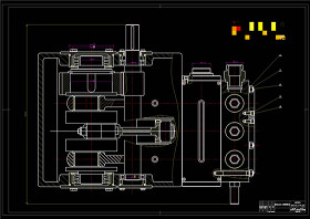 空压机剖视图CAD机械图纸