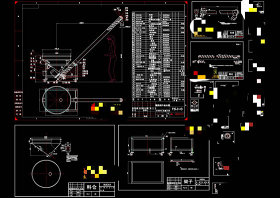 螺旋提升机CAD机械图纸