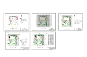 别墅景观设计施工图纸CAD绿化