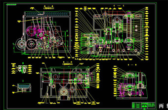 滚齿机CAD机械图纸
