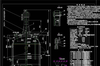 反应罐系列图CAD机械图纸