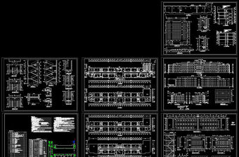 某中学教学楼建筑cad图纸