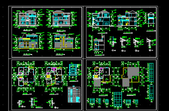 三层别墅CAD图纸
