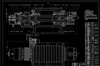 数控车总装图CAD机械图纸