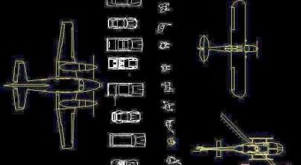 CAD图块图库之汽车飞机图库