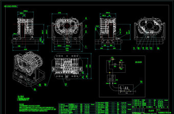 变速箱粗加工保压夹具CAD机械图纸