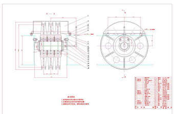 20t起重机用定滑轮CAD机械图纸