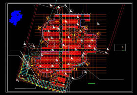 地下车库平面图CAD图纸