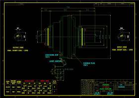 液力耦合器外形图cad机械工业图纸