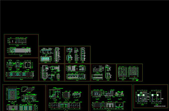 某宾馆一层大堂装修施工图CAD图纸