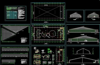 海珍品养殖大棚CAD建筑图