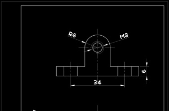 定位架CAD机械图纸