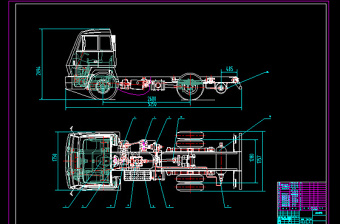 EQ1141货车整车效果图CAD图纸